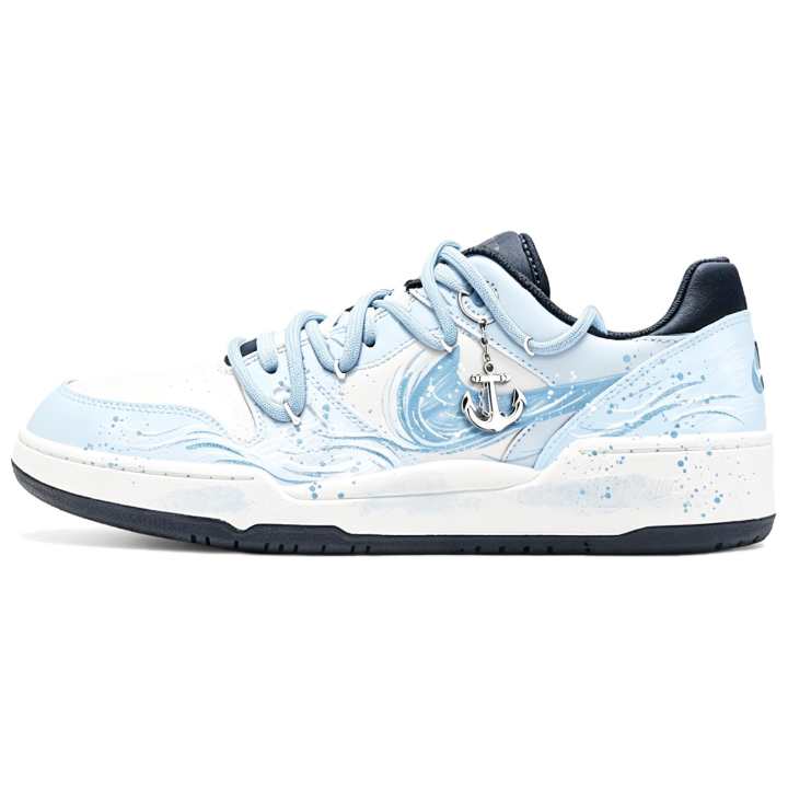 Nike Nike Full Force Slip Resistant Abrasion Resistant Low top Skateboard Shoes Men's Blue White