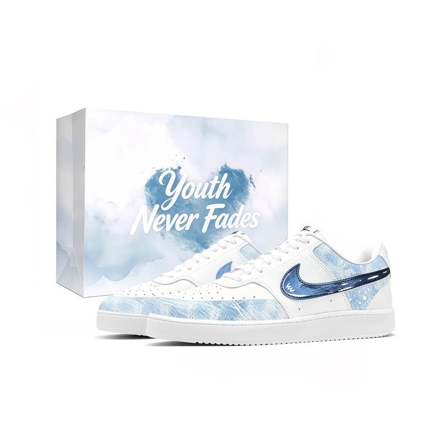 Nike Nike Court Vision 1 Ice Sea Glow, Shopping Bag, Boyfriend, Youth, Special Treatment, Premium Niche Low top