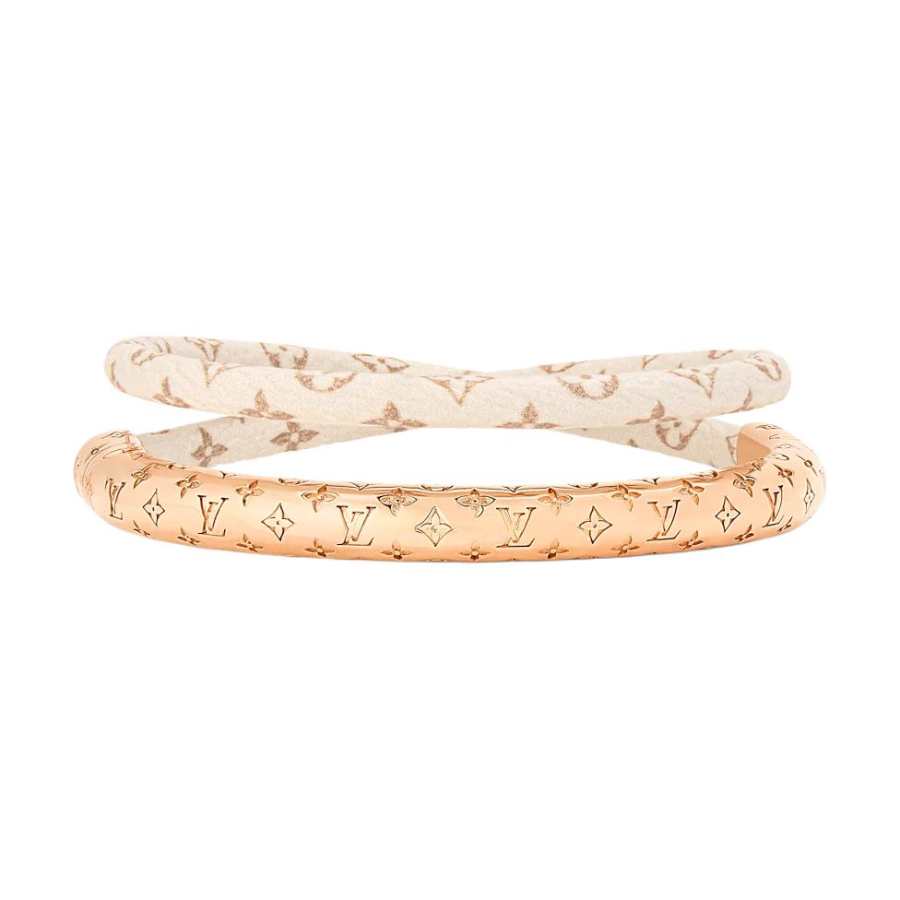 LOUIS VUITTON Metal Bangles Women's Rose Gold