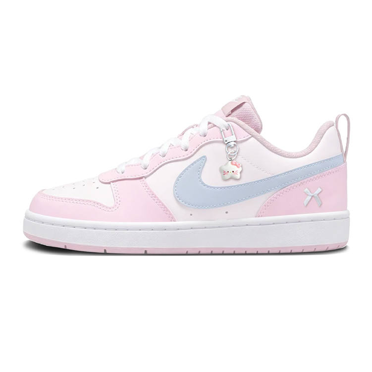 Nike Nike Court Borough Pink Butterfly Dream Low top Skateboard Shoes Women's Pink Blue