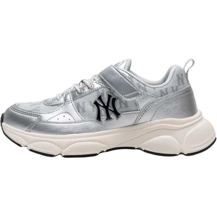 MLB Chunky Runner Fastball Abrasion Resistant Low top Kids Lifestyle Shoes Silver Kids'