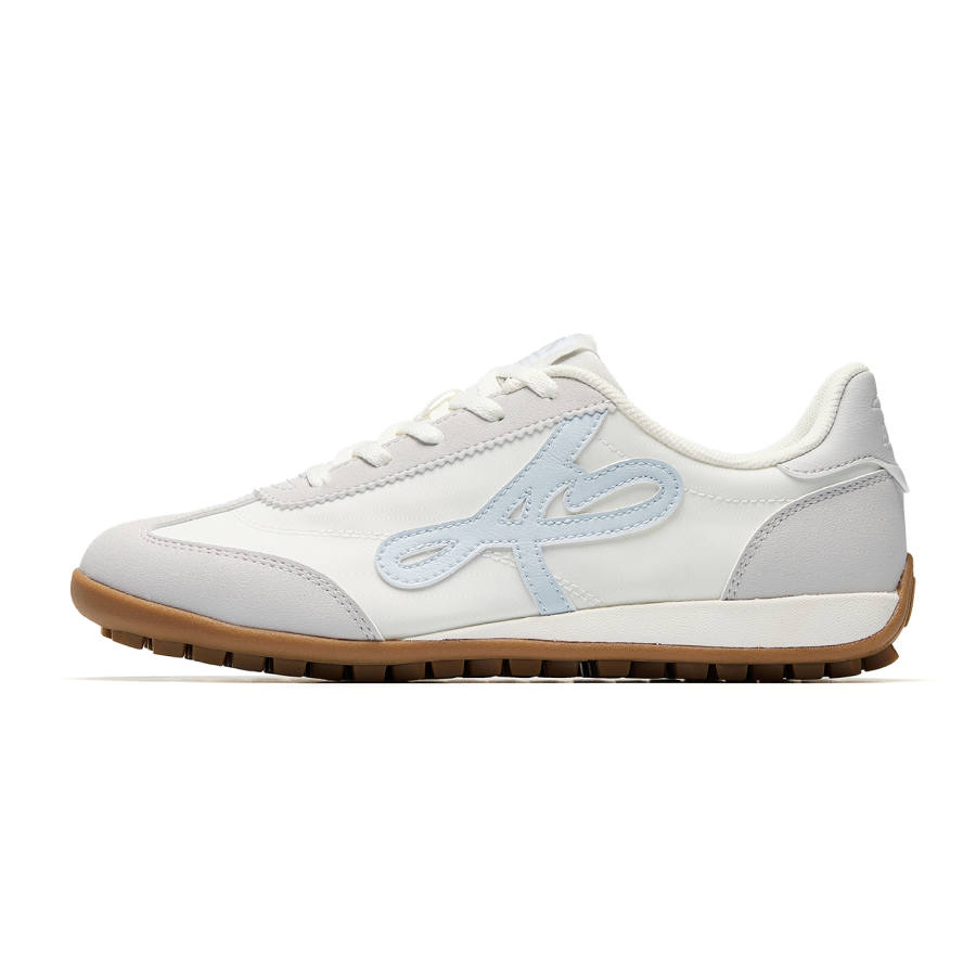 Anta Joyful CLASSIC Abrasion Resistant, Breathable, Lightweight Low top Casual Shoes Women's White Blue Gray