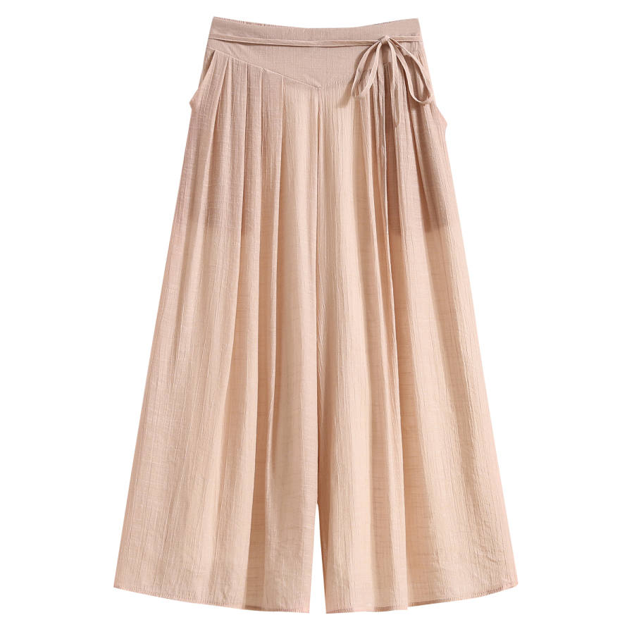 VENICEW Casual Pants Women's Moderate Wide Leg Pants