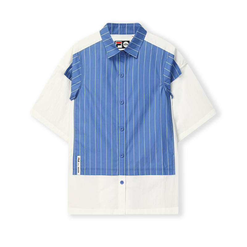 FILA x Kolor/ BEACON Shirt Women's Obsidian White