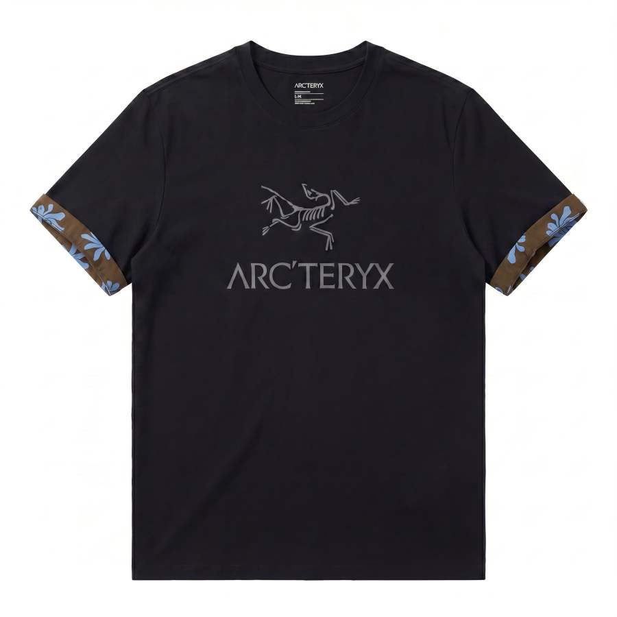 Arcteryx KRAGG T Shirts Unisex Black/Black Crew Neck Moderate