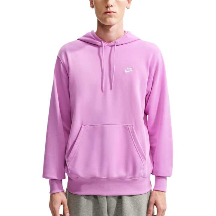 Nike Nike Club Sweatshirts Men's Light Magenta/Light Magenta/White Hooded Non Detachable Moderate