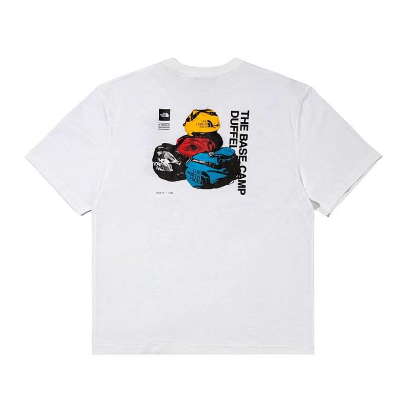 THE NORTH FACE Quick Dry T Shirts Men's Snow Peak White/FN4 Crew Neck