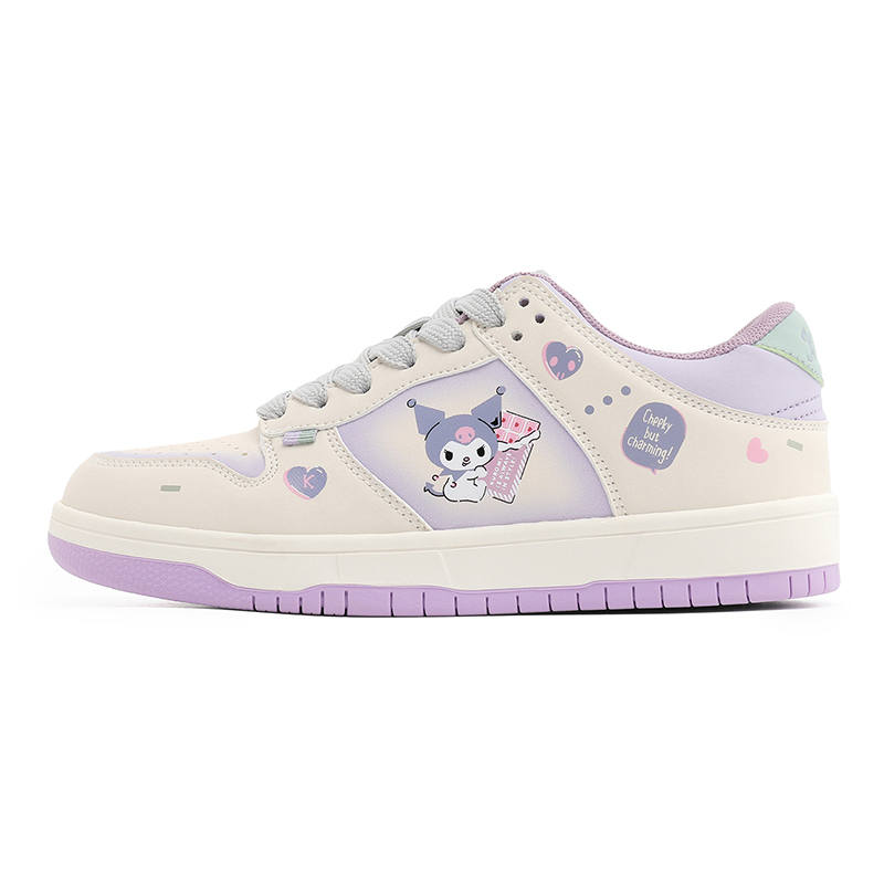 Sanrio Slip Resistant Cushioning Abrasion Resistant Lightweight Height Increasing Low top Skateboard Shoes Women's