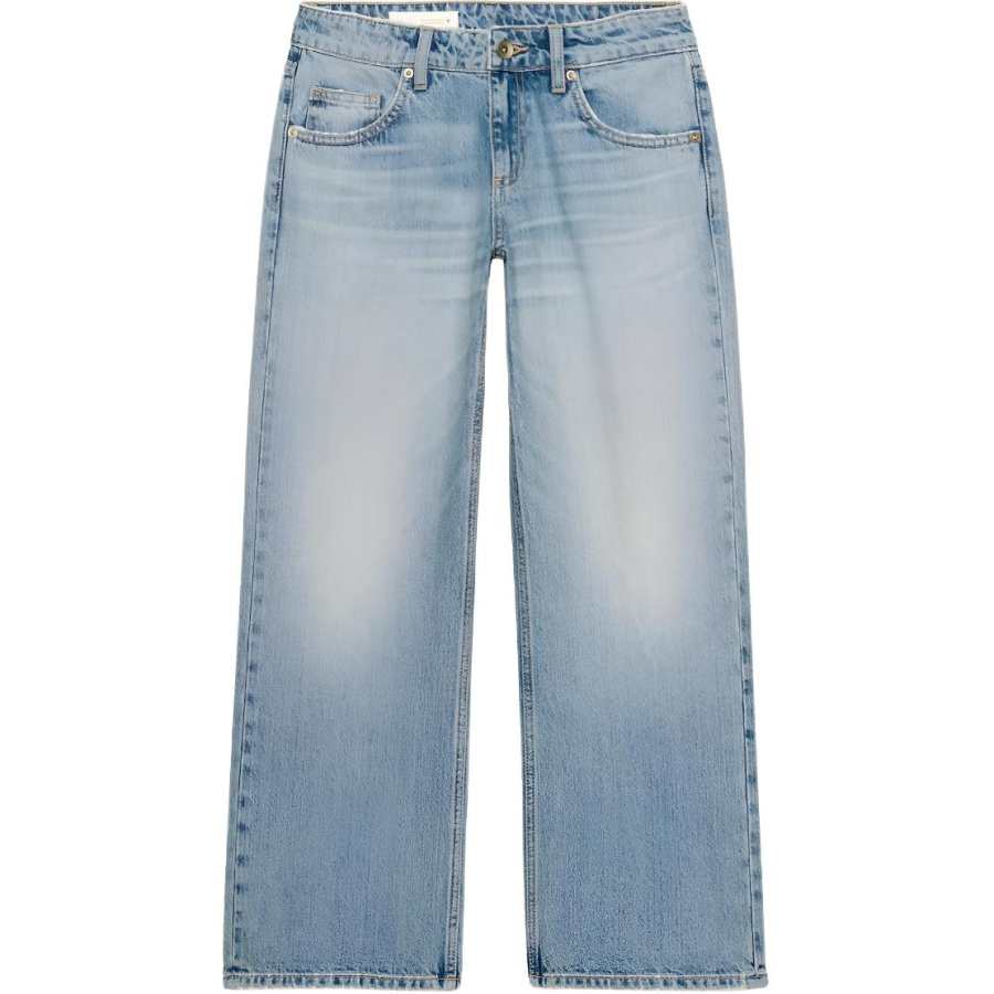 ZARA Trf Jeans Women's Light Blue Moderate Wide Leg Pants