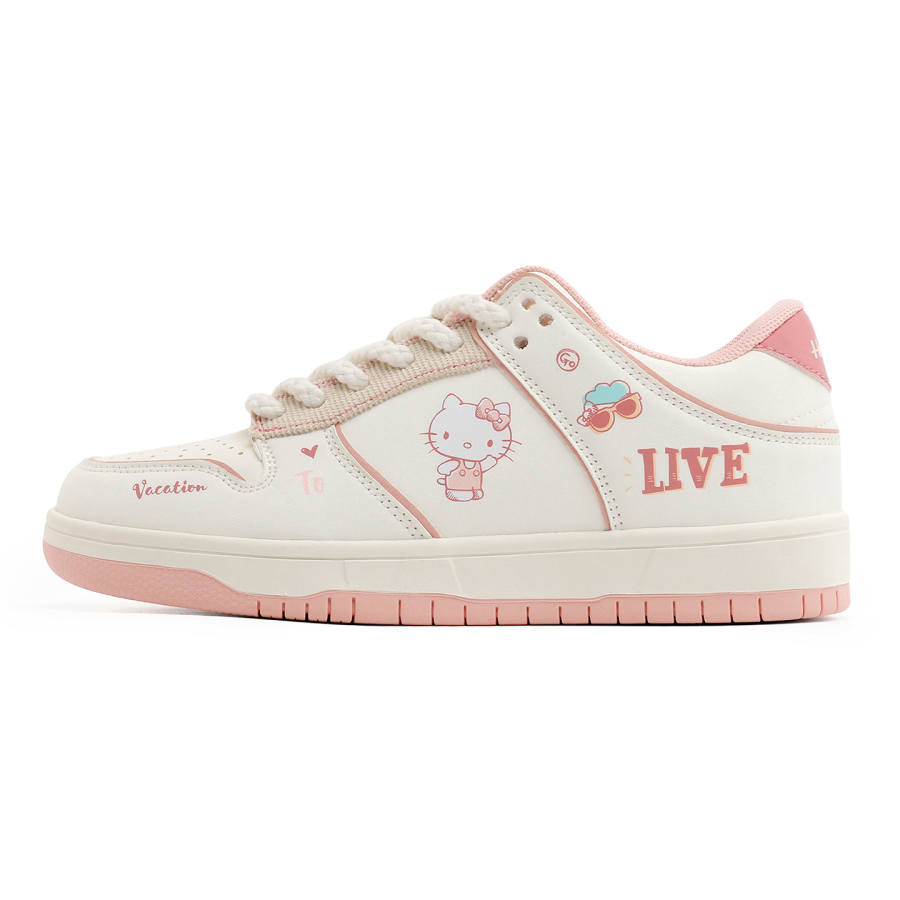 Sanrio Slip Resistant, Abrasion Resistant, Lightweight, Height Increasing Low top Skateboard Shoes Women's