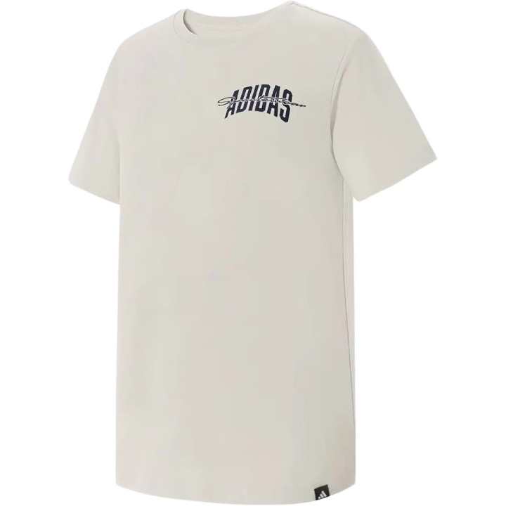Adidas Adidas T Shirts Women's Ecru Crew Neck Moderate