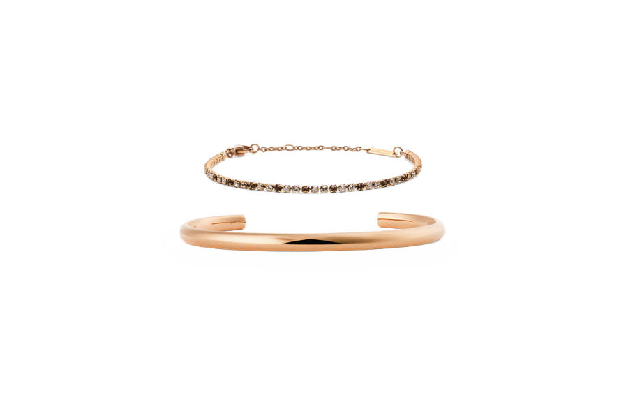DW/DanielWellington Daniel Wellington Synthetic Cubic Zirconia Alloy Crystal Bangles Unisex