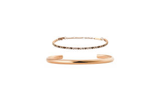 DW/DanielWellington Daniel Wellington Synthetic Cubic Zirconia Alloy Crystal Bangles Unisex