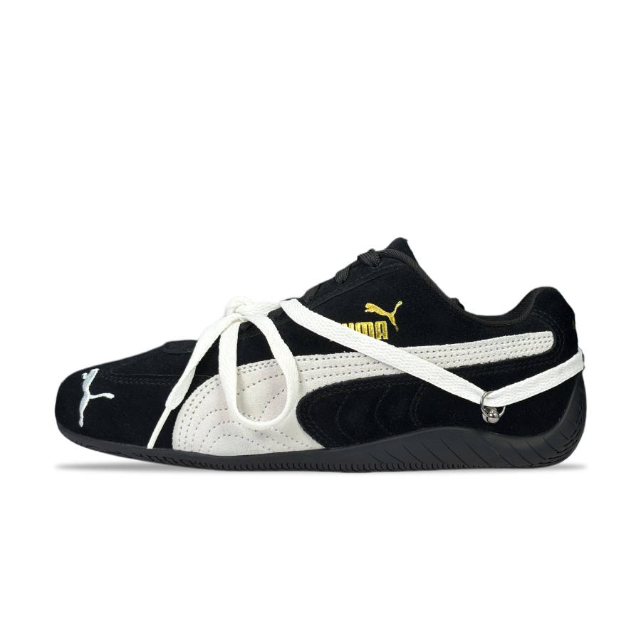 PUMA Speedcat YDCC White Night Run, Athletic Shoes Cow Split Leather Couple Low top Casual Shoes Unisex