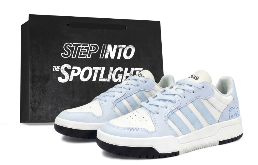 Adidas Adidas ENTRAP Slip Resistant Abrasion Resistant Low top Skateboard Shoes Unisex Sky Blue