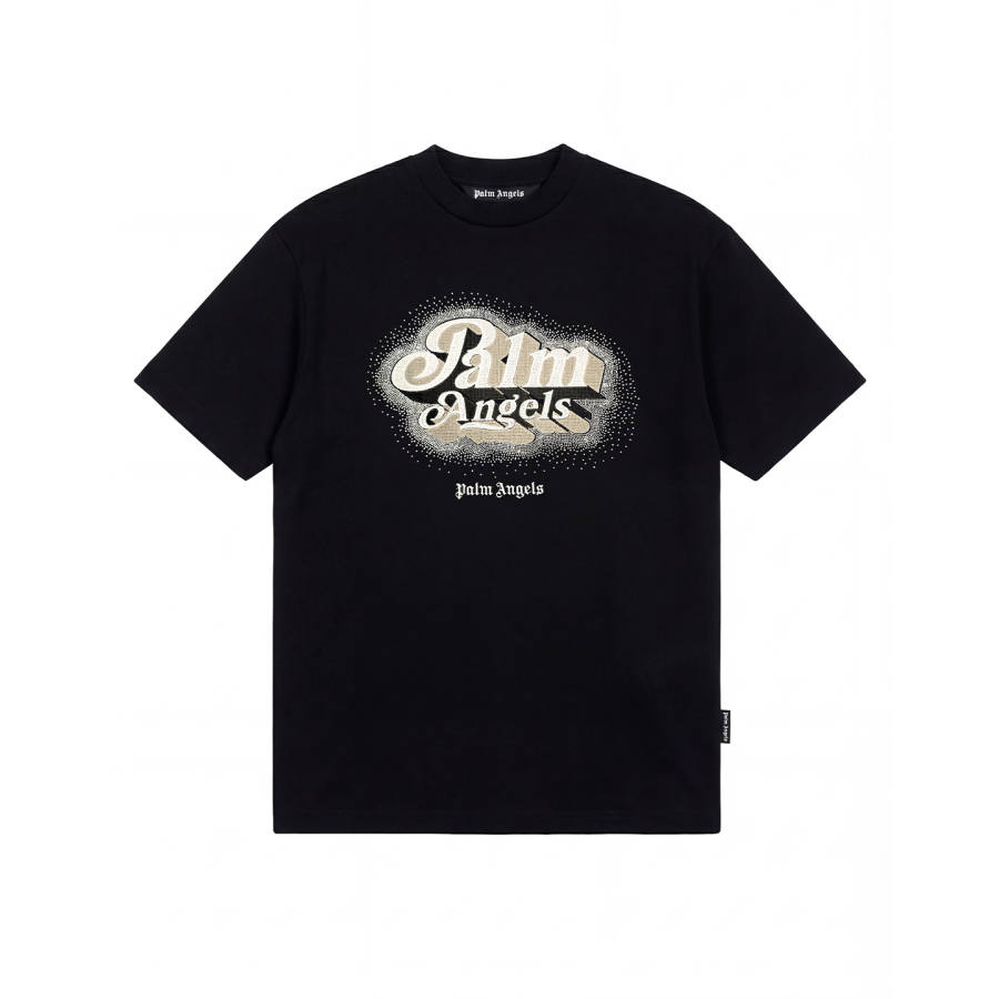 PALM ANGELS T Shirts Unisex Black Crew Neck