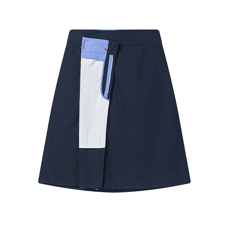 FILA x Kolor/ BEACON Casual Long Skirt Women's Serene Void Blue