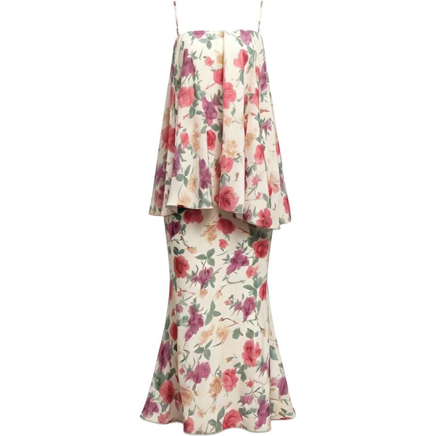 CHARM GLOW Two Piece Skirt Sets Women's Strapless Top Thin Long Skirt