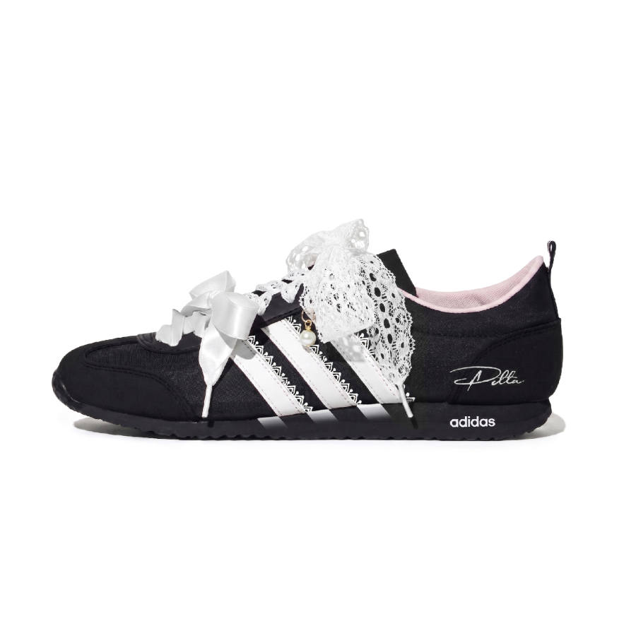 Adidas Adidas VS JOG 2.0 Slip Resistant Abrasion Resistant Low top Casual Shoes Unisex Black White