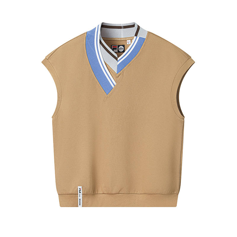 FILA x Kolor/ BEACON Tank Top Women's Wheat Wave Gold Brown