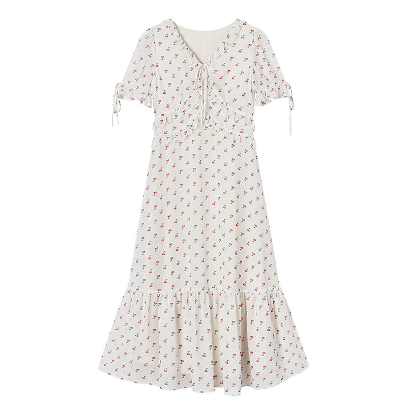 XIANGYING Short Sleeved Dress Women's