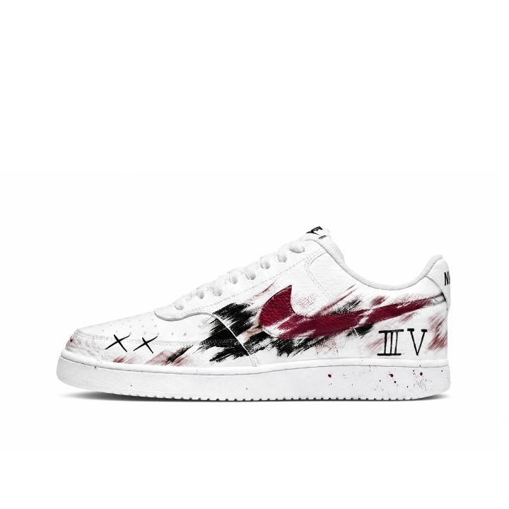Nike Nike Court Vision 1 Slip Resistant Cushioning Abrasion Resistant Breathable Low top Skateboard Shoes Men's Ink Blush