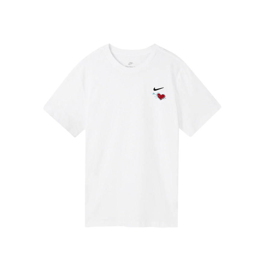 Nike Nike Sportswear T Shirts Unisex White Crew Neck Moderate Straight Fit
