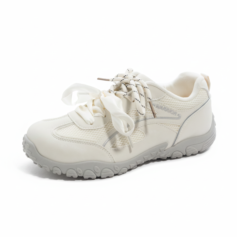WARRIOR City Commuting Lightweight White Shoes Slip Resistant Abrasion Resistant Low top Classic German Army Trainers