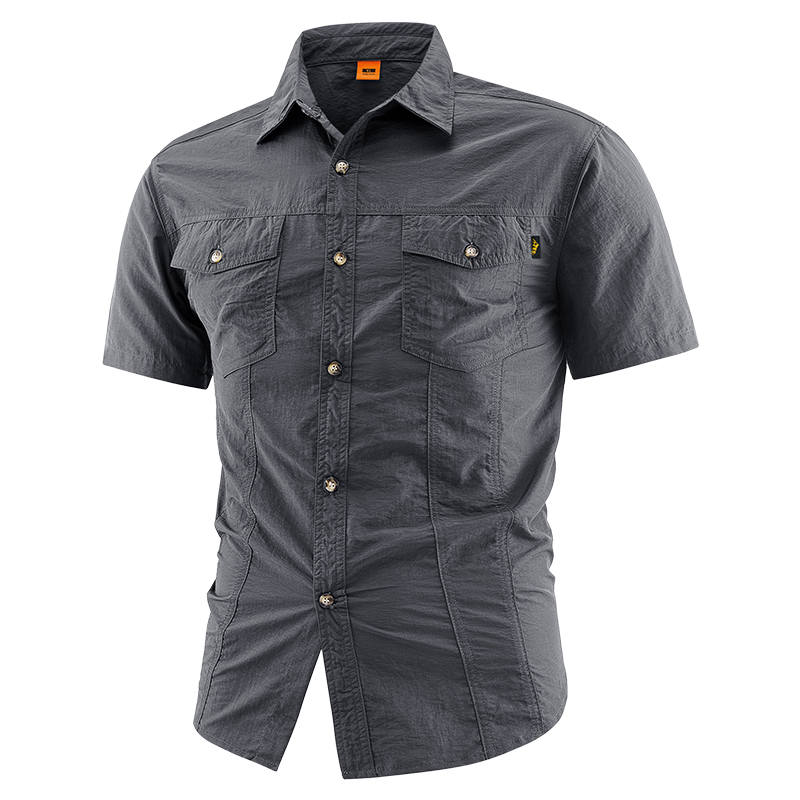 Sugarfunk Sugarfunk Shirts Unisex Lapel Moderate Workwear