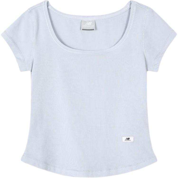New Balance New Balance T Shirts Women's Dyed Blue Square Collar