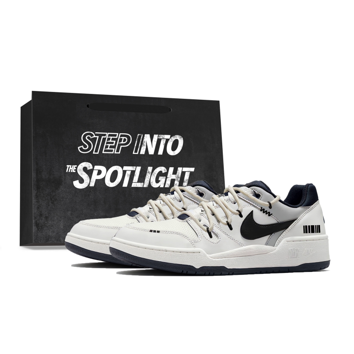 Nike Nike Full Force Low top Skateboard Shoes Unisex Black White Gray