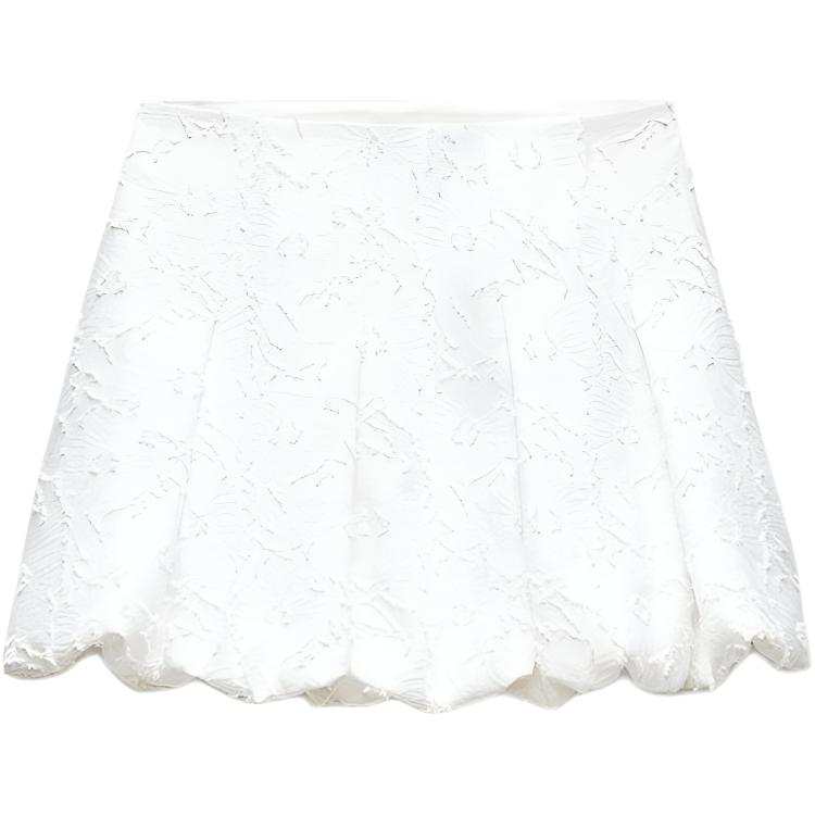 ZARA Casual Short Skirts Women's White