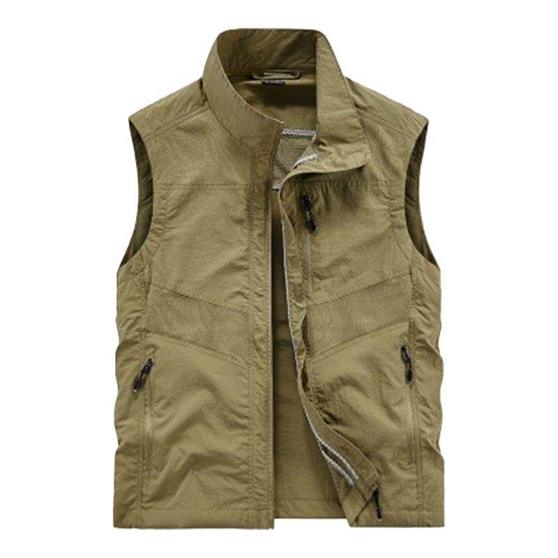 Sugarfunk Sugarfunk Vests Men's Stand Collar Thin Fishing