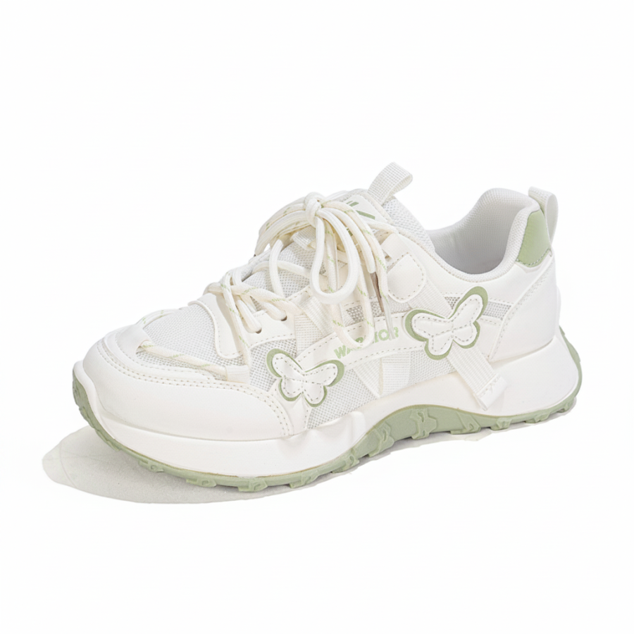 Warrior Synthetic Leather Abrasion Resistant Slip Resistant Low top Chunky Sneakers Women's