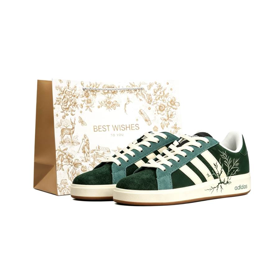Adidas Adidas Grand Court Base 00s Slip Resistant Cushioning, Impact Resistance, Abrasion Resistant Low top Skateboard Shoes