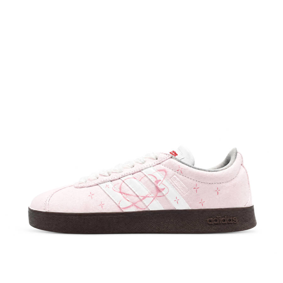 Adidas Adidas Vl Court Classic Heartfelt Peach Pink Low top German Army Trainers Unisex Pink White