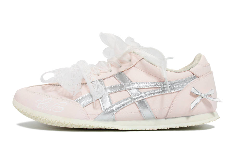 Onitsuka Tiger Machu Racer Walking Planet, Aqua Soft Low top Casual Shoes Unisex Pink White