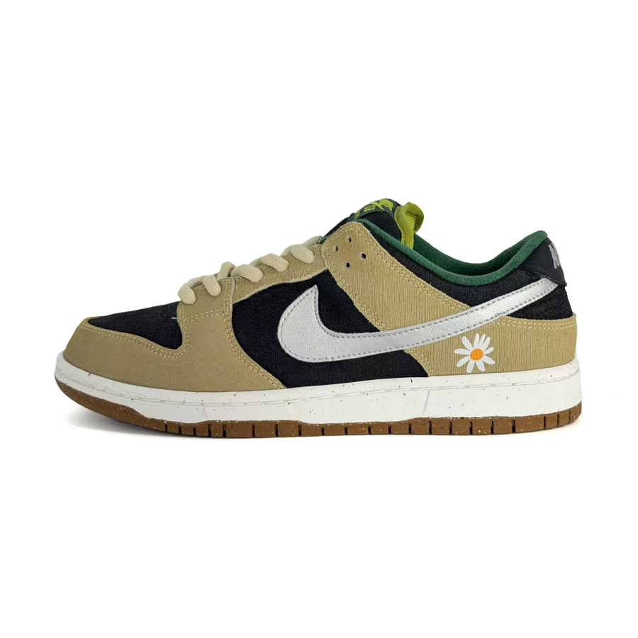 Nike Nike Dunk SB Kiwi Slip Resistant Abrasion Resistant Low top Skateboard Shoes Unisex Khaki