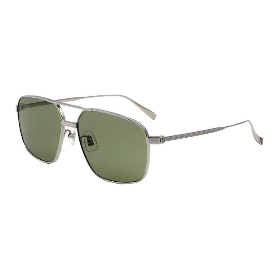 Dunhill Dunhill Titanium Rectangular Sunglasses Unisex Silver