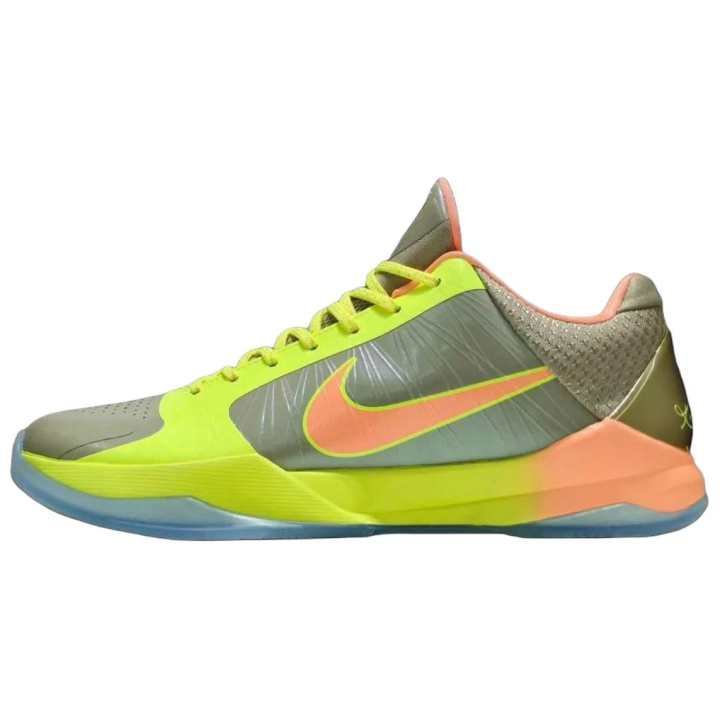 Nike Nike Zoom Kobe 5 Basketball Shoes Unisex Olive Gold
