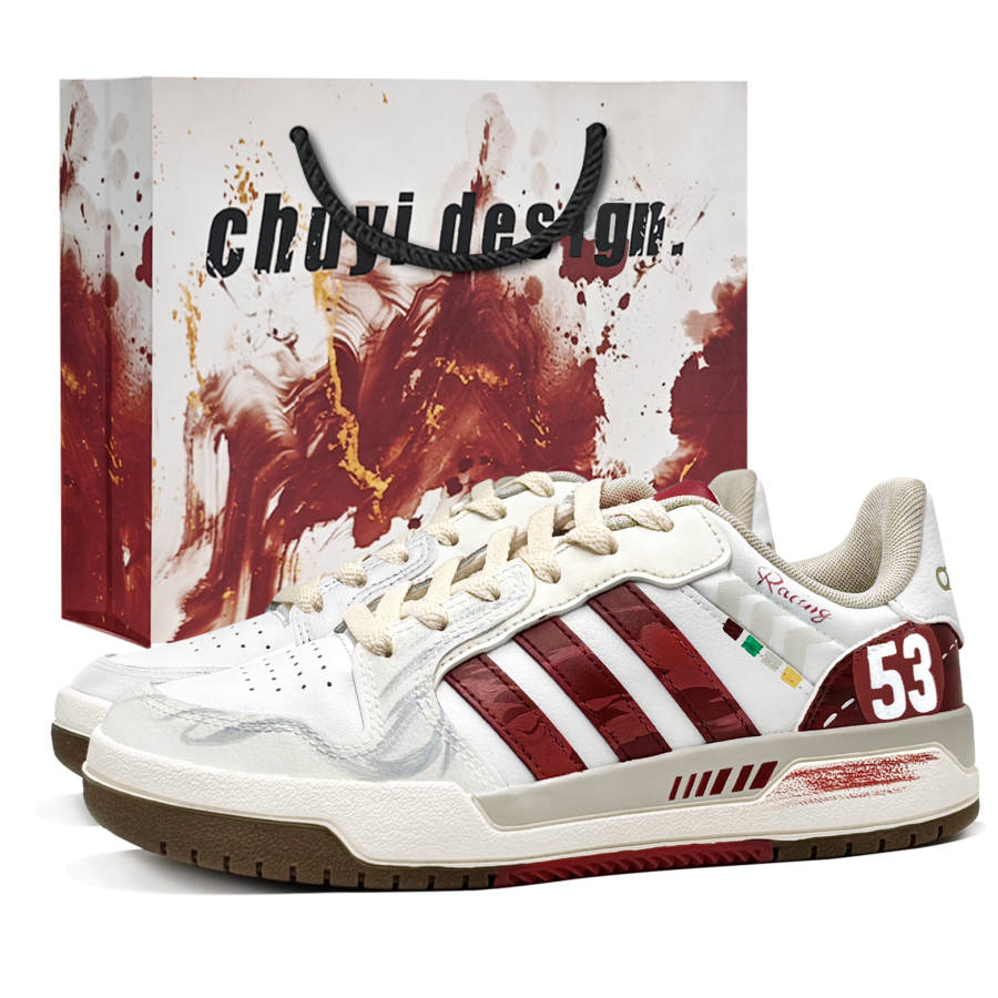 Adidas Adidas ENTRAP Shopping Bag, Fiery 53 First Culture V Low top Skateboard Shoes Unisex Red White