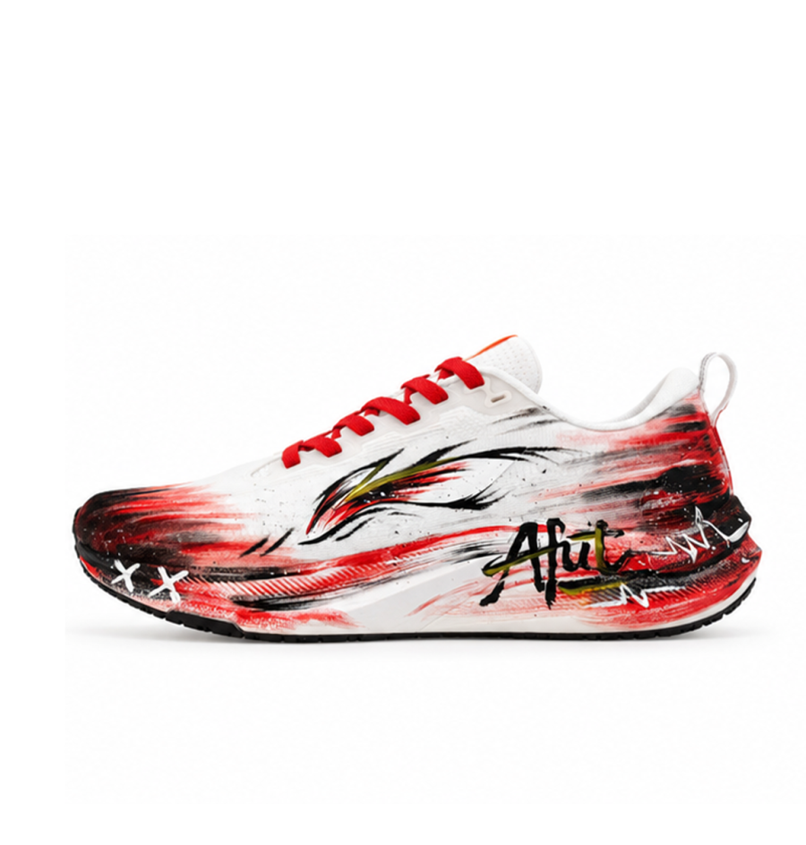 Li-Ning Li Ning Red Hare 8 Cushioning Slip Resistant Abrasion Resistant Low top Casual Marathon Physical Fitness Test & Exam