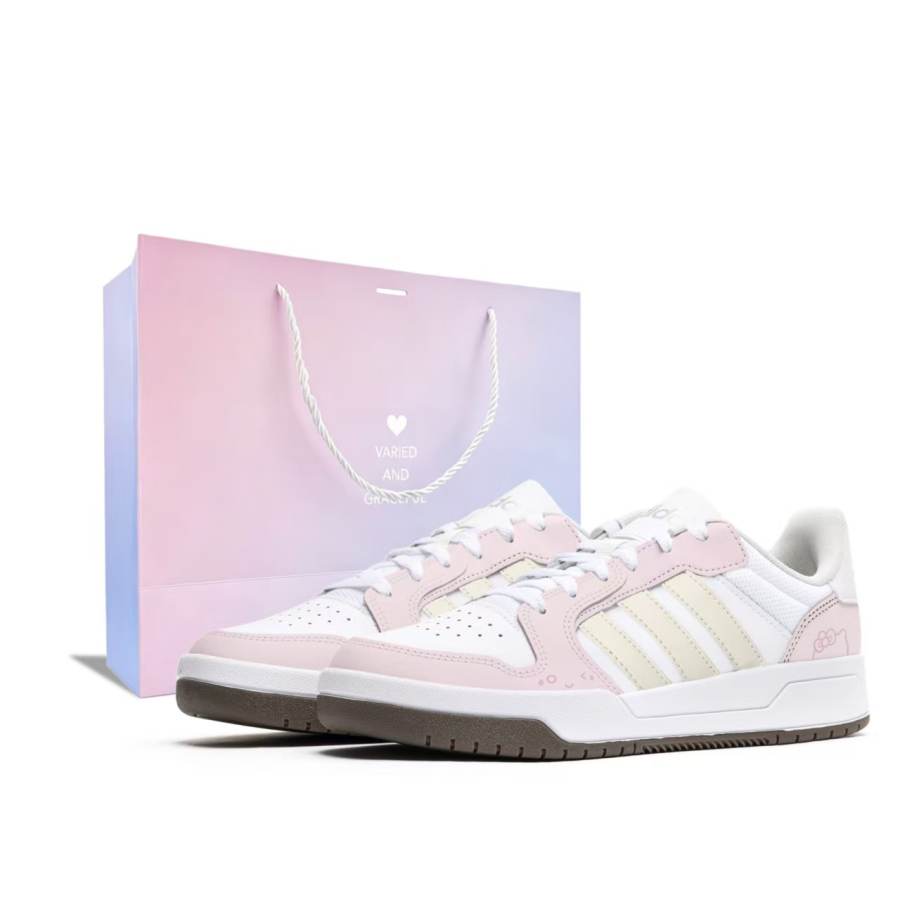 Adidas Adidas ENTRAP Slip Resistant Cushioning Abrasion Resistant Breathable Low top Skateboard Shoes Unisex Pink
