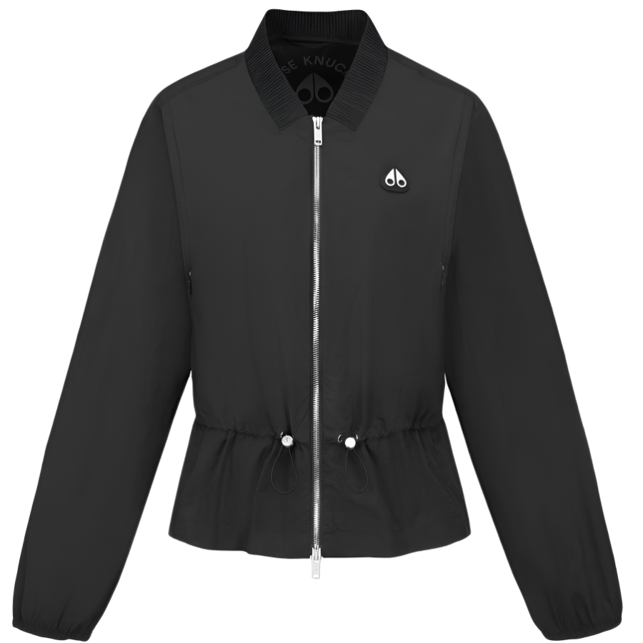 Moose Knuckles Windbreaker Jackets Women's Black Thin