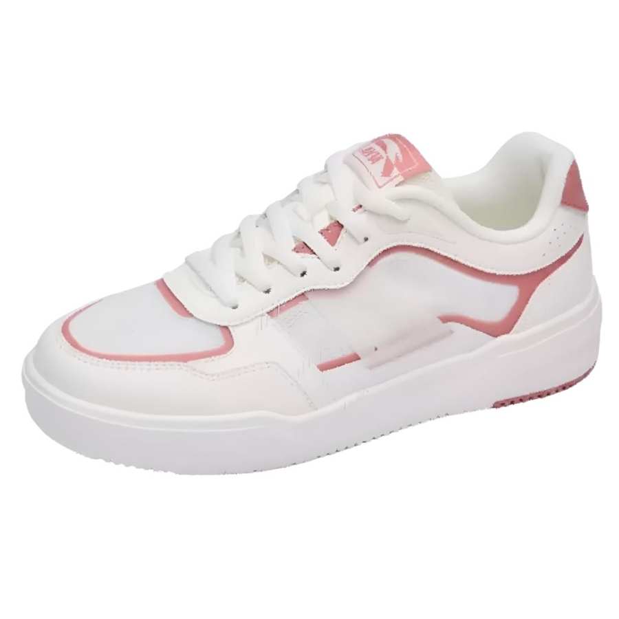 Anta Caramel Slip Resistant And Breathable Low top Skateboard Shoes Women's White Red