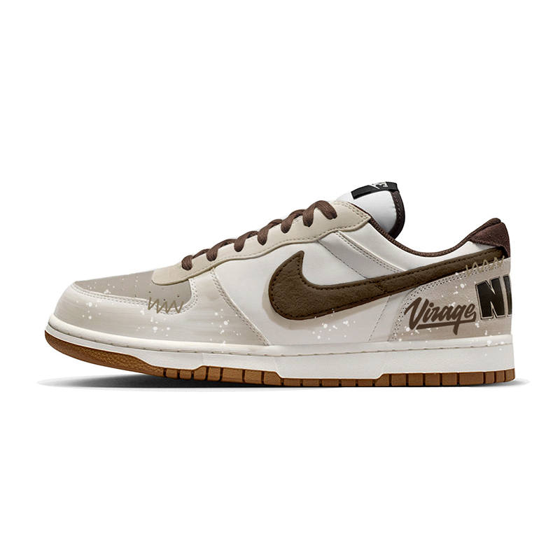 Nike Nike Big Milk Coffee Memories Slip Resistant Abrasion Resistant Skateboard Shoes Men's Beige