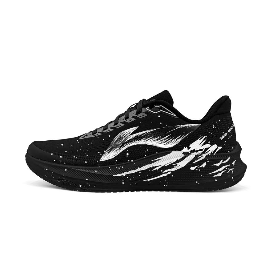 Li-Ning Li Ning Low top Running Shoes Men's Black White