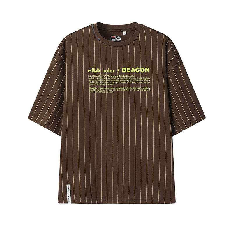 FILA x Kolor/ BEACON T Shirt Men's Chestnut Brown
