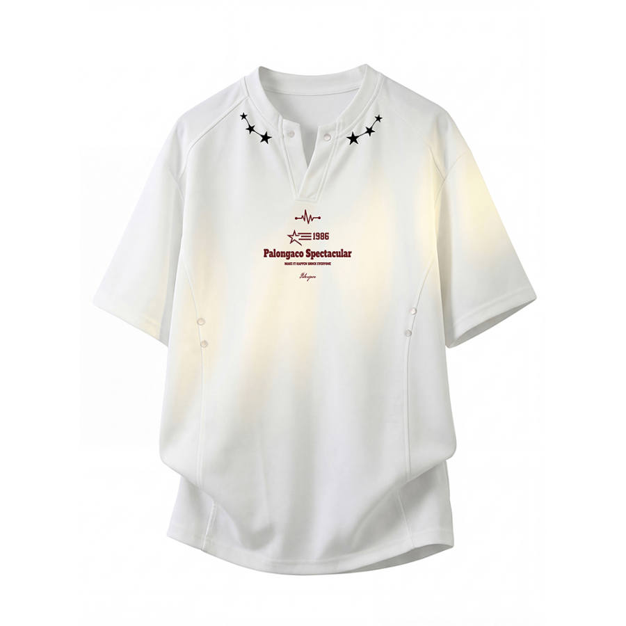 PAL ONGACO T Shirts Unisex V Neck Moderate Heavyweight