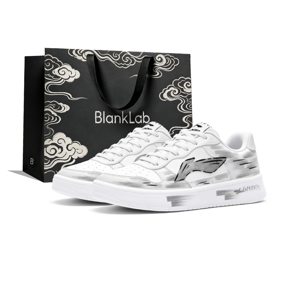 Li-Ning Li Ning Floating Boat Ink Stained Star Trace Abrasion Resistant, Breathable, Lightweight Low top Skateboard Shoes Men's